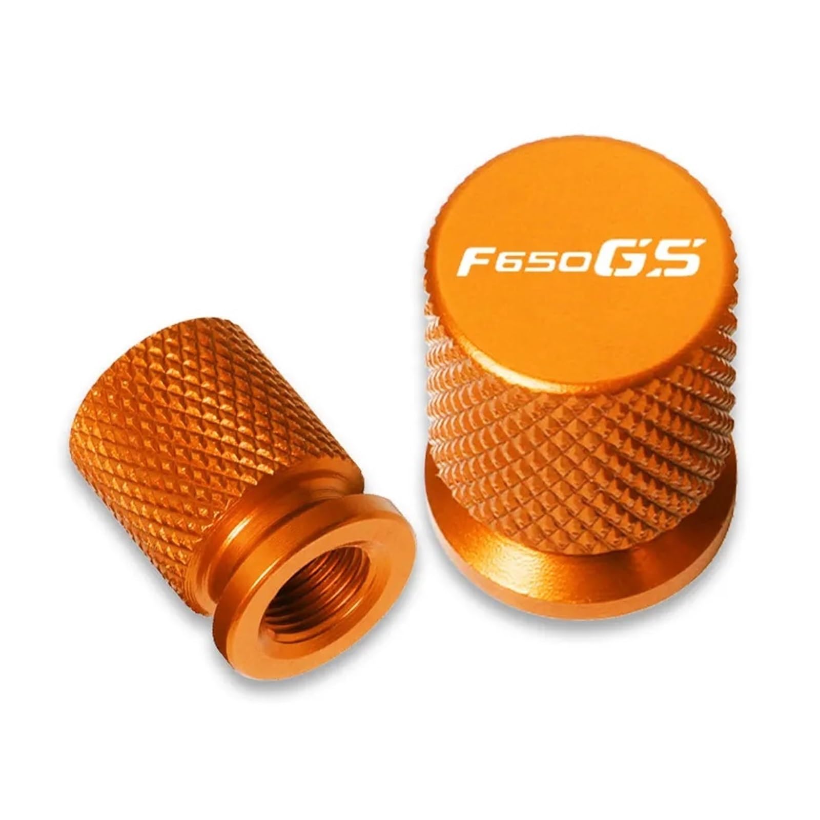 Motorrad-Ventilkernkappe Für F650GS/Dakar F 650 F650 GS 2000-2013 Motorrad CNC Rad Reifenteile Ventilschaftkappen Abdeckung(Orange) von AUytcin