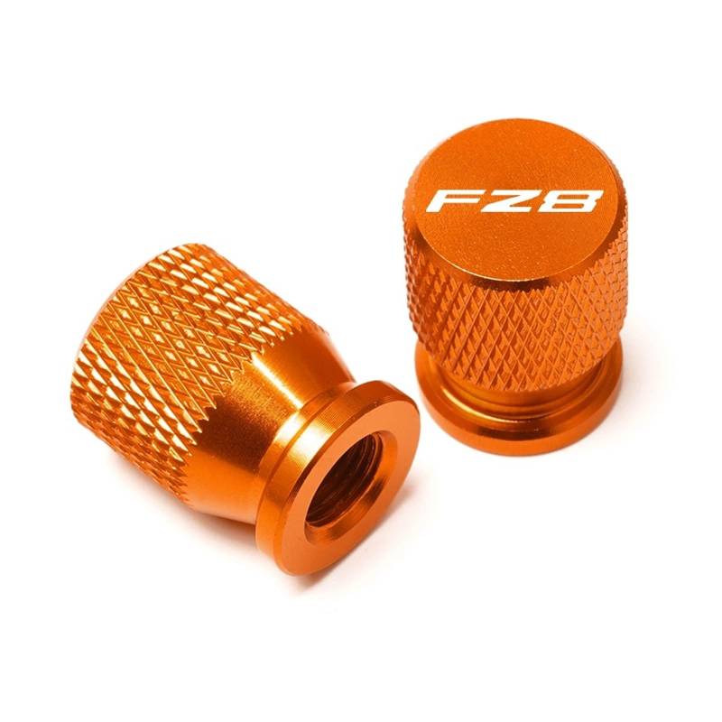 Motorrad-Ventilkernkappe Für FZ8 FZ 8 2010-2014 2013 2012 2011 CNC-Aluminium-Reifenventil-Luftanschlussabdeckung Schaftkappen Motorradzubehör(Orange) von AUytcin