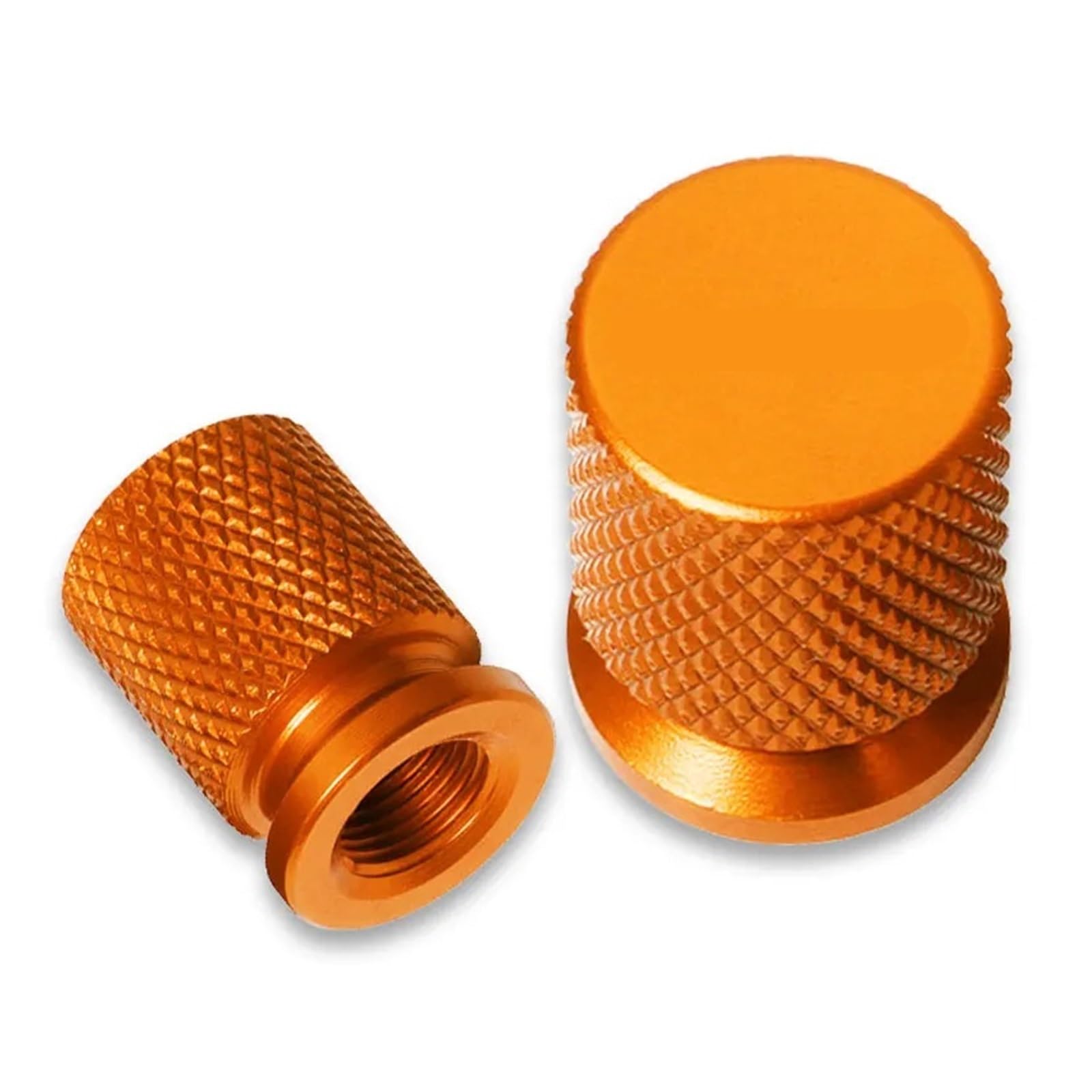 Motorrad-Ventilkernkappe Für Hon@&da 125R 150R 190R 250R 300R 400 500X 500R 650F 1100 Radreifen-Ventilkappenabdeckung(Orange) von AUytcin