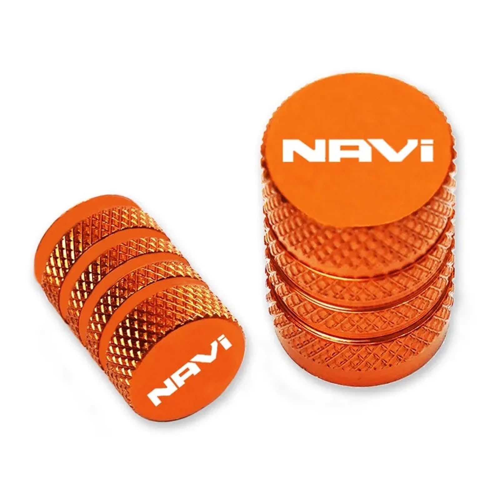 Motorrad-Ventilkernkappe Für Hon@&da DREAMWING Navi 110 Navi 2016 2022 Motorrad-Reifenventil CNC-Aluminium-Reifenventilschaftkappe Zubehör(Orange) von AUytcin