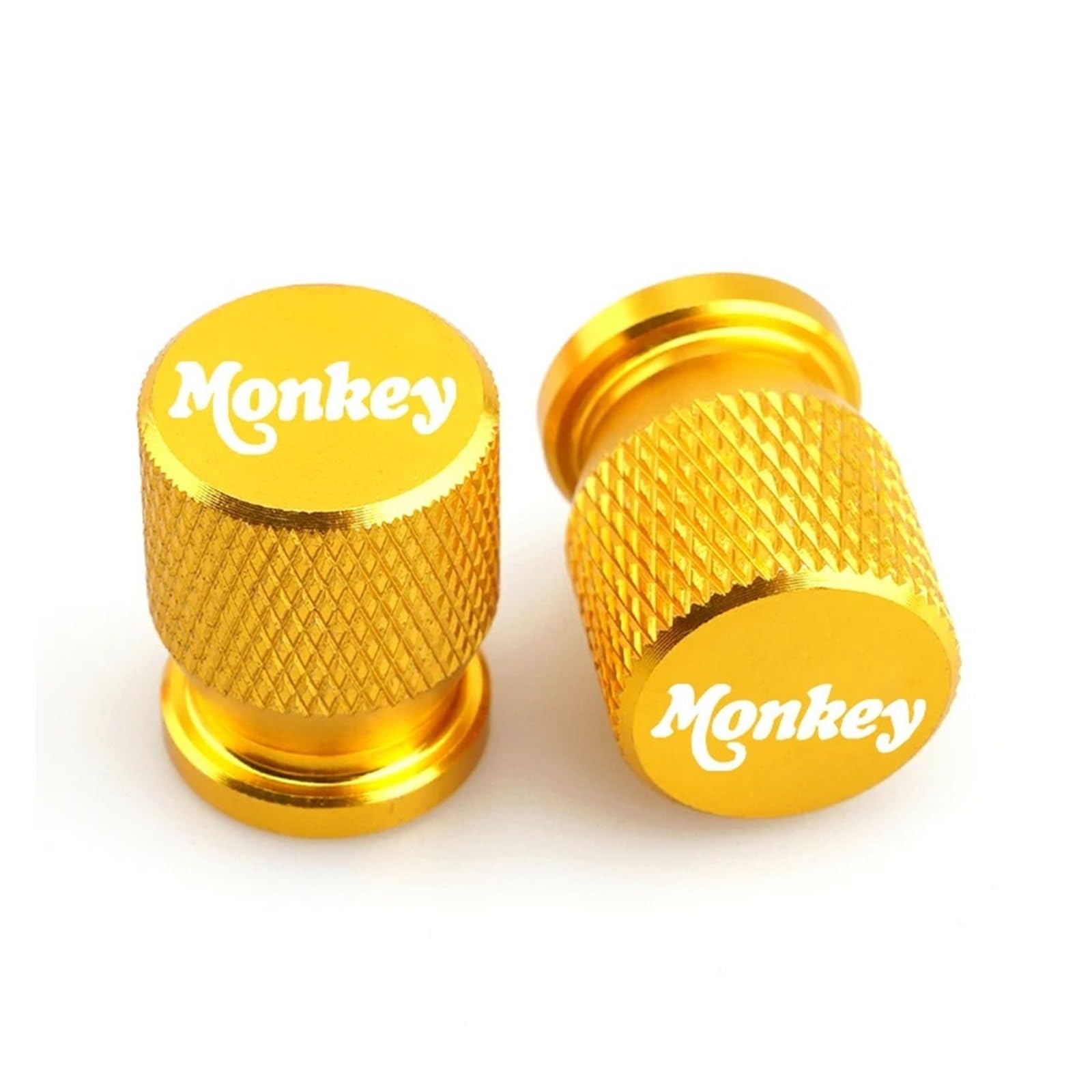 Motorrad-Ventilkernkappe Für Hon@&da Monkey125 Monkey Z 125 Z125 Motorradzubehör Reifenventil Luftanschlussschaft-Abdeckkappen Z-125 Reifenventileinsatzkappe(Yellow Monkey) von AUytcin