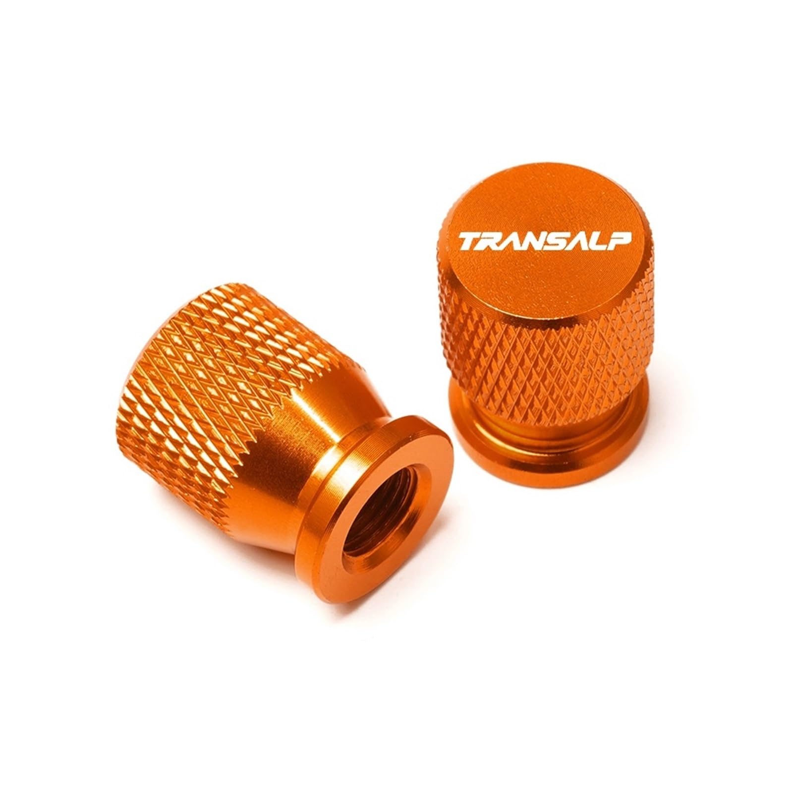 Motorrad-Ventilkernkappe Für Hon@&da TRANSALP XL 600 650 700 V XL700V XL650V Blau CNC Motorradzubehör Radreifenventildeckel Luftanschlussschaftkappen(Orange) von AUytcin