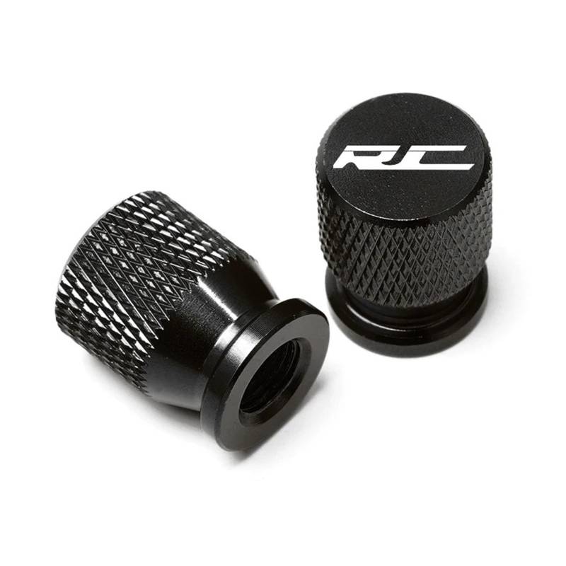 Motorrad-Ventilkernkappe Für RC 125 200 390 RC390 2013-2020 2019 2018 RC Motorrad CNC Aluminium Reifenluftanschlussabdeckung Reifenventil Radkappen(Black) von AUytcin