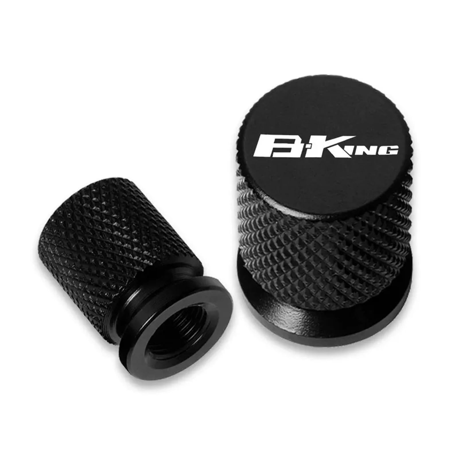 Motorrad-Ventilkernkappe Für Suzuki B-King ABS BKING 2008 2009 2010 2011 2012 Motorrad-Universalventilkappe Fahrzeugradreifenventilkappenabdeckungen(Black) von AUytcin