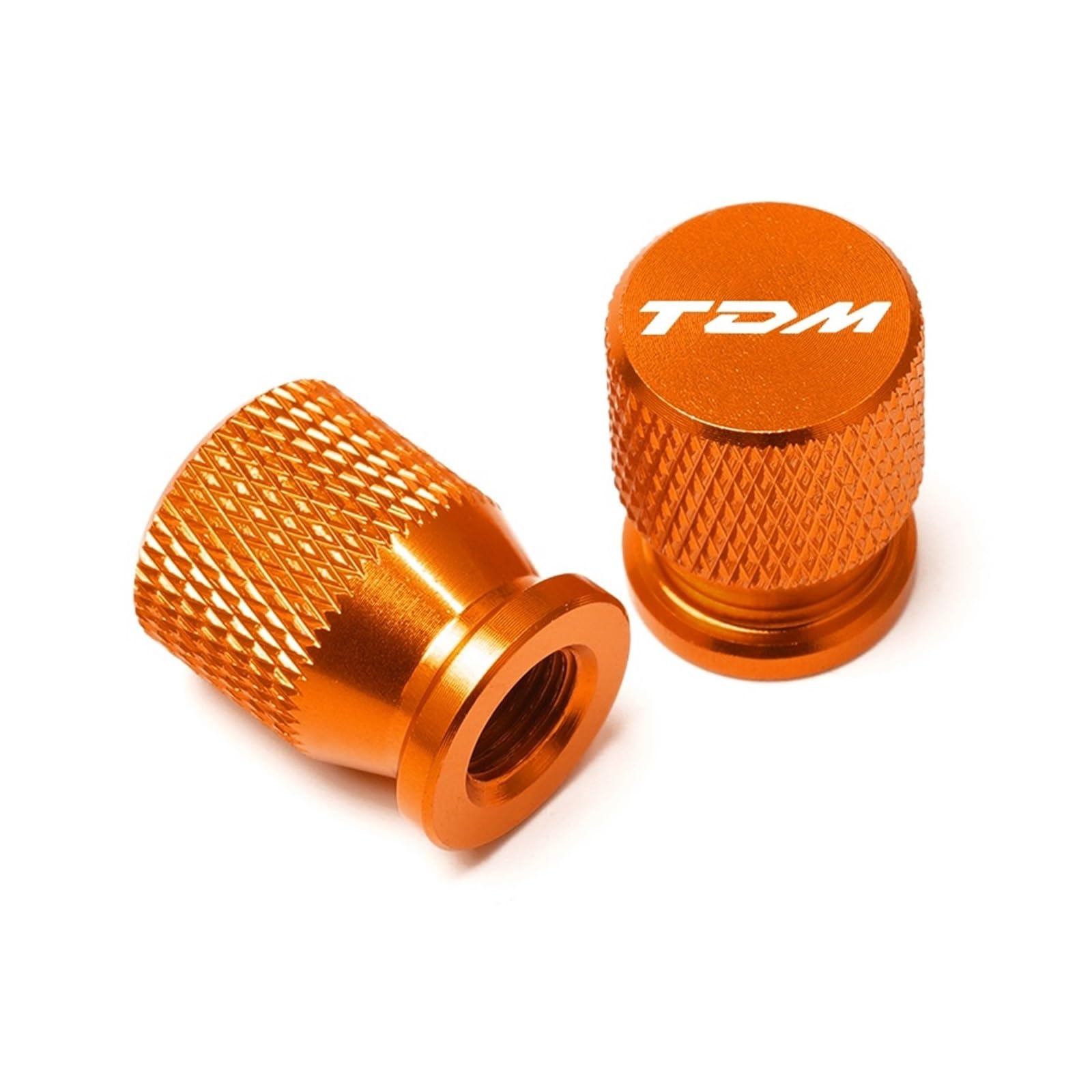 Motorrad-Ventilkernkappe Für TDM850 TDM900 TDM 850 900 Alle Baujahre CNC-Aluminium-Reifenventil-Luftanschluss-Abdeckkappe Motorradzubehör(Orange) von AUytcin