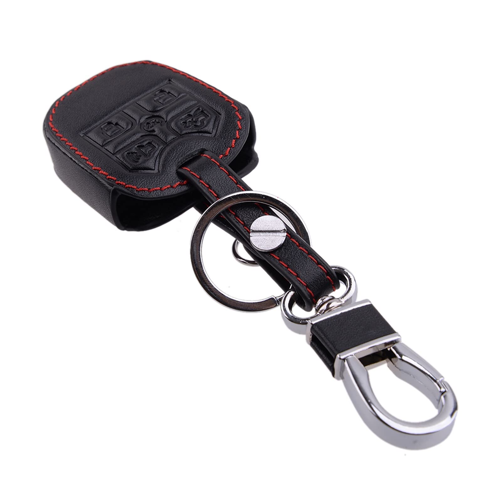 AVATUPRPTC 5 Button Auto Key Case Cover FOB Holder for Keychain kompatibel for Ford kompatibel for dem Explorer kompatibel for der Kante F150 kompatibel for Mondeo Schlüsseletui von AVATUPRPTC