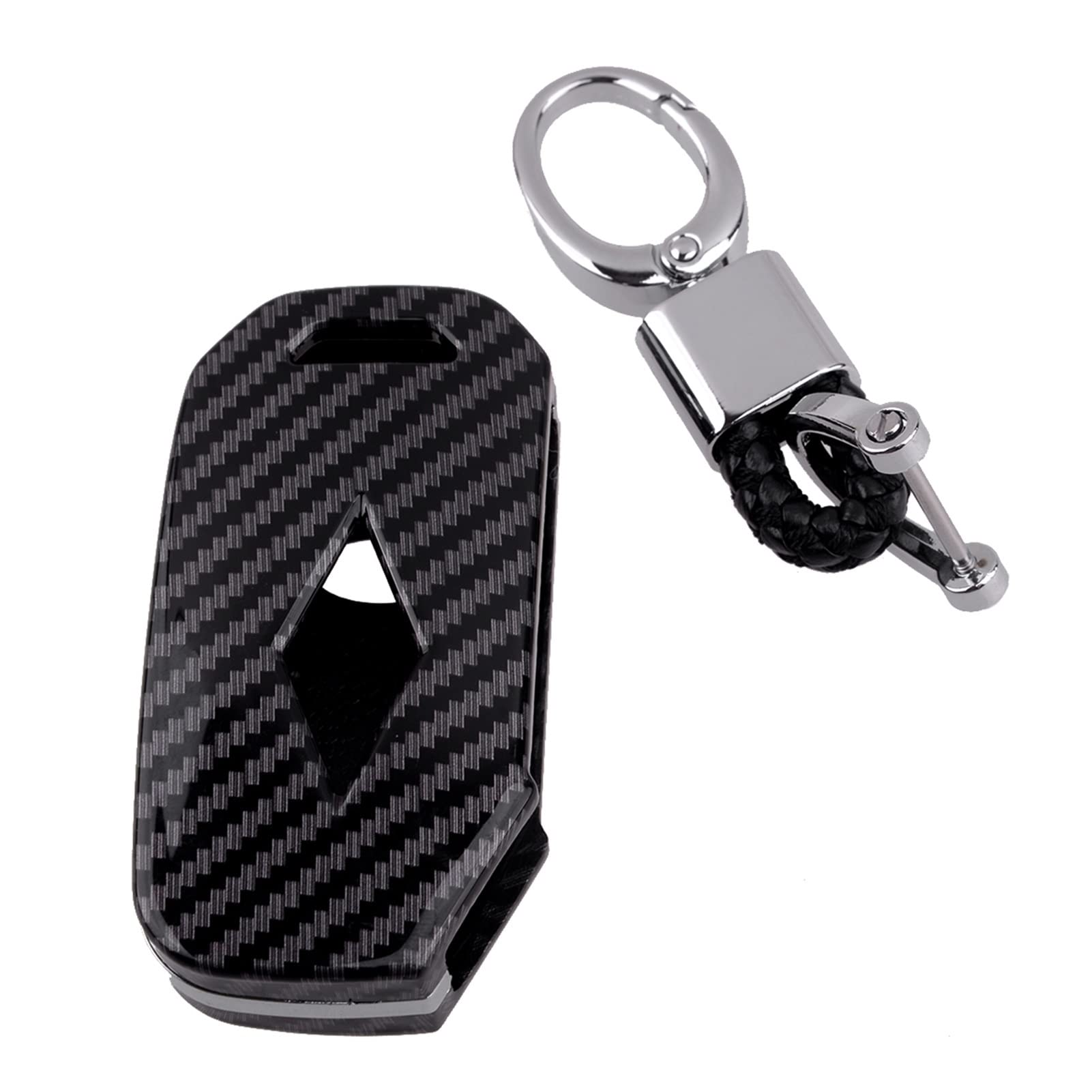 AVATUPRPTC Autokohle-Kohlenstoff-Key-Schlüssel-FOB-Cover-Shell-Kette for KIA kompatibel for der Better kompatibel for Tellurid kompatibel for der Seele kompatibel for Niro kompatibel for dem Plug-In k von AVATUPRPTC