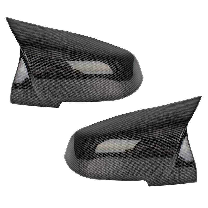 AVATUPRPTC Rückspiegelabdeckungen, 1 Paar, passend for BMW Serie 1 2 3 4 XM 220i 328i 420i F20 F21 F22 F23 F30 F32 F33 F36 X1 Carbon Black Rückspiegel(Carbon Fiber) von AVATUPRPTC