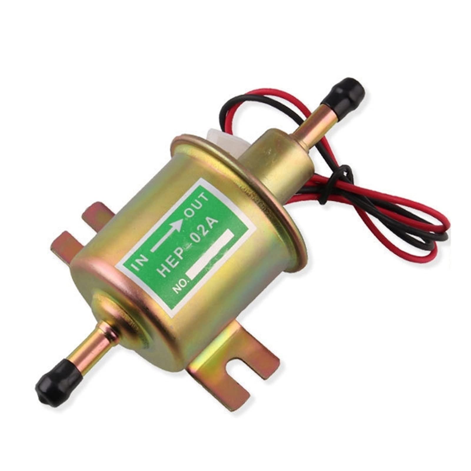 AVATUPRPTC Universal 12V elektrische Kraftstoffpumpe Niederdruckbolzen Befestigungsdraht Diesel Benzin for Auto Vergaser Motorrad ATV HEP-02A Kraftstoffpumpe von AVATUPRPTC