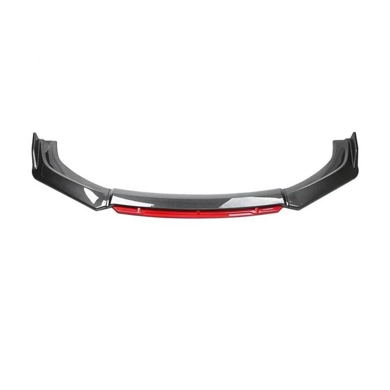 Auto Heckspoiler Flügel Für A4 S4 A6 S6 Für Wagon Für Awant B6 B7 B8 Splitter Diffusor Bodykit Zubehör Auto Vorderen Stoßfänger Lip Universal Kinn Spoiler Heckspoilerlippe(Carbon Red) von AVDBXGHSK