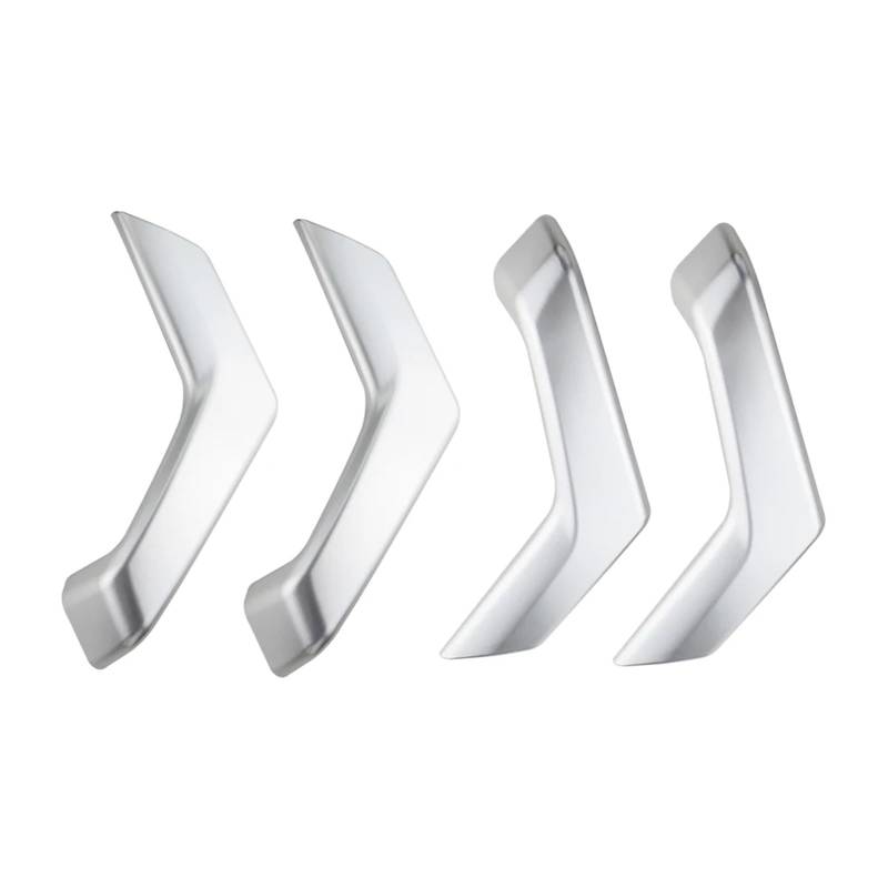 Getriebe Panel Trim 4Pcs Für Troc Für T&-ROC 2018 2019 2020 2021 2022 2023 Auto Tür Armlehne Panel Abdeckung Aufkleber Trim Zubehör Interieur Mittelkonsole(Silver) von AVDBXGHSK