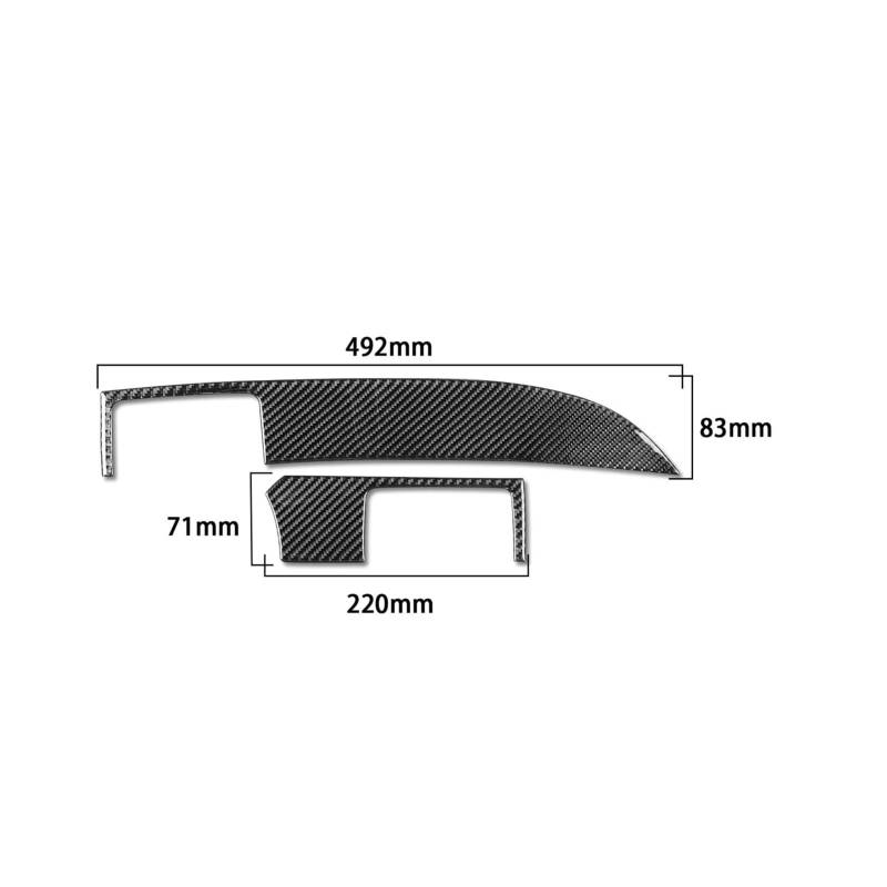 Getriebe Panel Trim Für A&ccord 2014 2015 2016 2017 Auto Innen Zubehör Center Konsole Panel Dekoration Trim Aufkleber Abdeckung Interieur Mittelkonsole(Right Hand Drive A) von AVDBXGHSK