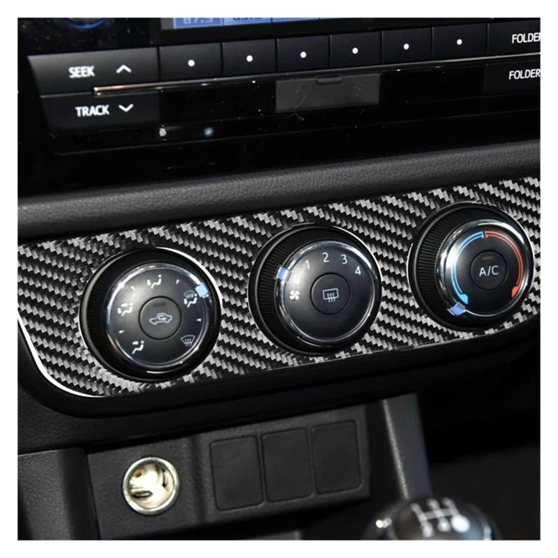 Getriebe Panel Trim Für C&orolla 2014 2015 2016 2017 2018 Carbonfaser Linkslenker Autoinnenraum Dekorplatte Aufkleber Suite Kit Interieur Mittelkonsole(Air Conditioning) von AVDBXGHSK