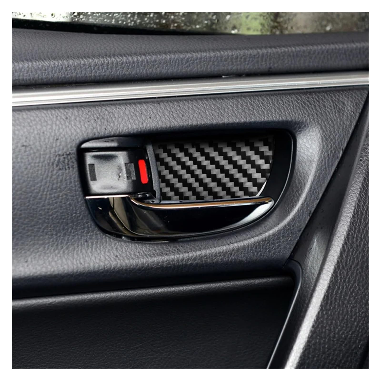 Getriebe Panel Trim Für C&orolla 2014 2015 2016 2017 2018 Carbonfaser Linkslenker Autoinnenraum Dekorplatte Aufkleber Suite Kit Interieur Mittelkonsole(Door Bowl) von AVDBXGHSK