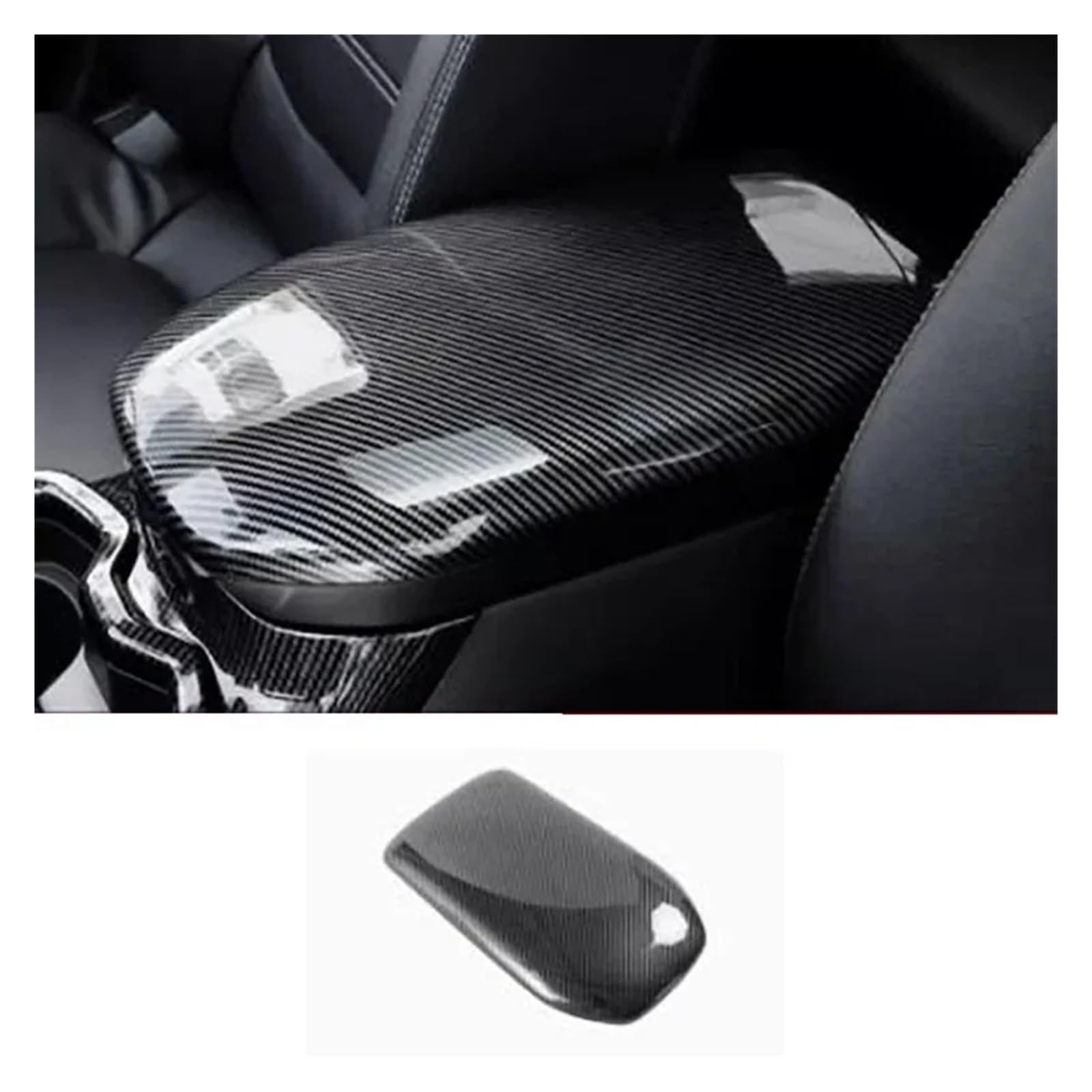 Getriebe Panel Trim Für Für R&av4 2019 2020 2021 2022 2023 Auto Innen Zubehör Konsole Getriebe Shift Panel Fenster Schalter Abdeckung Borte Interieur Mittelkonsole(Armrest Panel Cover) von AVDBXGHSK