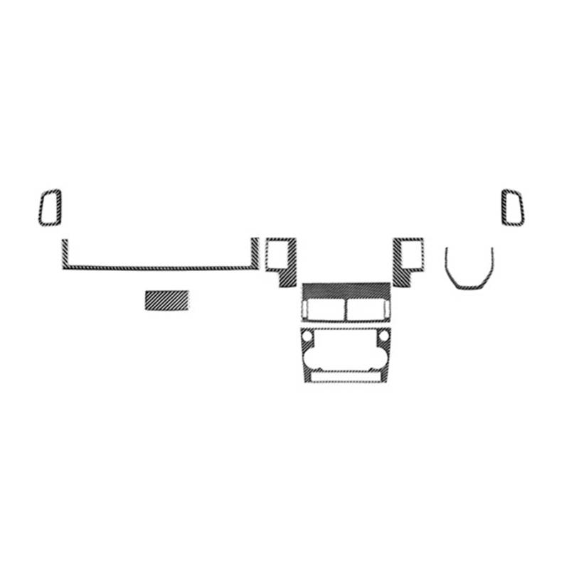 Getriebe Panel Trim Für L&and Für R&Over Für D&ISCOVERY Für S&Port 2015 2016 2017 2018 2019 Auto Innen Getriebe Tür Air Outlet Trim Aufkleber Zubehör Interieur Mittelkonsole(Dashboard Set RHD) von AVDBXGHSK