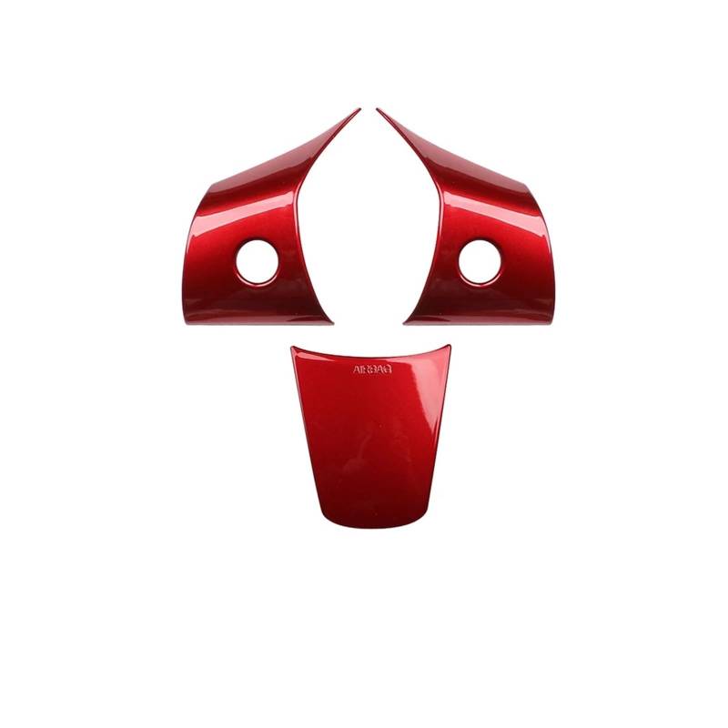 Getriebe Panel Trim Für T&esla Für Modell 3/Y 2017 2018 2019 2020 2021 2022 Lenkrad Panel Dekoration Abdeckung Trim Molding Interieur Mittelkonsole(Red) von AVDBXGHSK