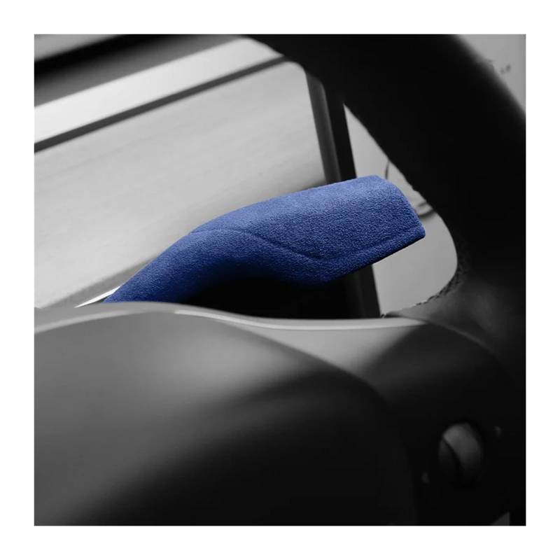 Getriebe Panel Trim Für T&esla Für Modell Y Auto Innenausstattung Dekoration Lenkrad Schalthebel Schaltwippen Patch Trim Abdeckung Interieur Mittelkonsole(Blue) von AVDBXGHSK