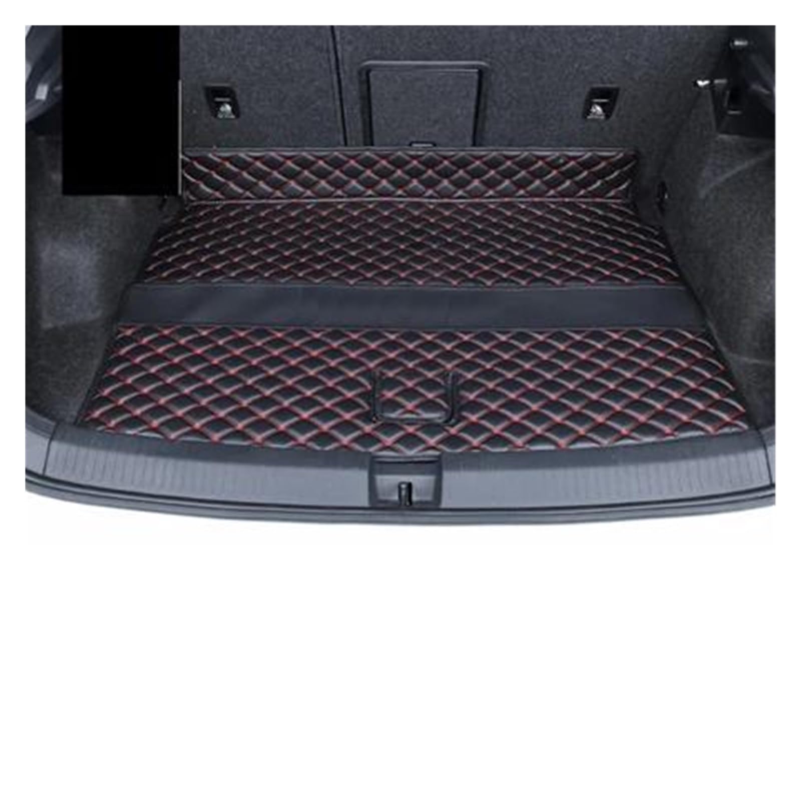 Kofferraumwanne Innenmatte Auto Custom Stamm Matten Fracht Langlebige Liner Boot Teppiche Volles Zubehör Für TROC Für T&-ROC 2021 2019 2020 Kofferraumwannen(Black with red,1) von AVDBXGHSK