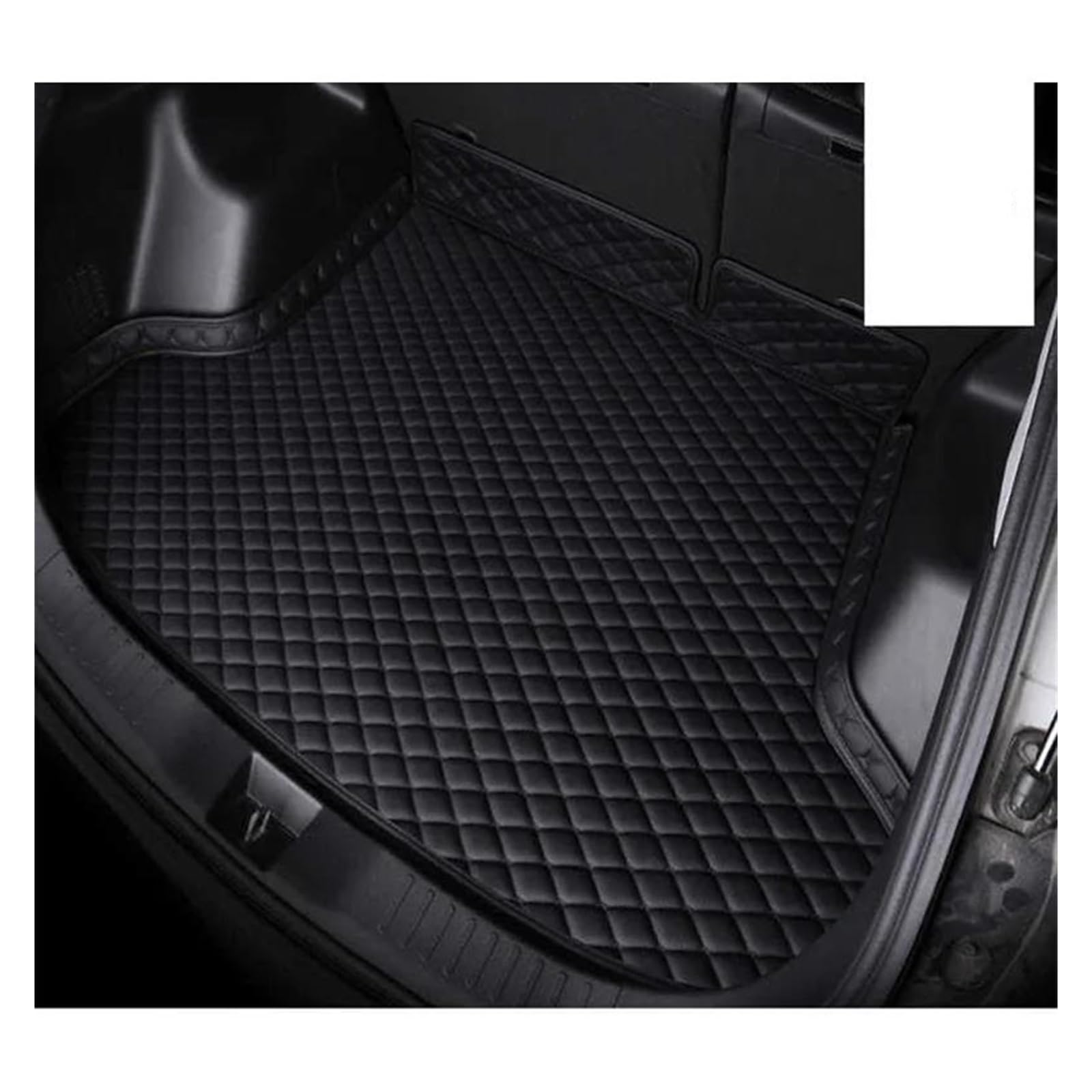 Kofferraumwanne Innenmatte Für M&azda Für CX-5 CX5 2013 2014 2015 2016 Wasserdicht Custom Kofferraum Matte Auto Teppich Pad Schutz Boot Tablett Liner Fracht Kofferraumwannen(All Black,2) von AVDBXGHSK