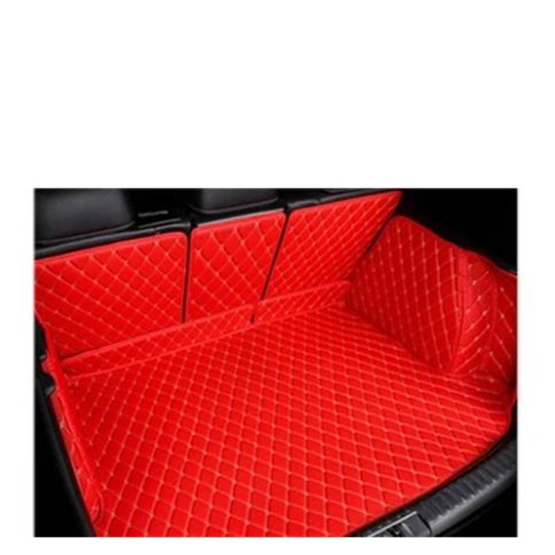 Kofferraumwanne Innenmatte Für X5 E70 2007 2008 2009 2010 2011 2012 2013 Für X5 E70 2010 2012 Auto Leder Kofferraum Cargo Mat Pad Teppich Schwanz Cargo Liners Stamm Kofferraumwannen(Red2) von AVDBXGHSK