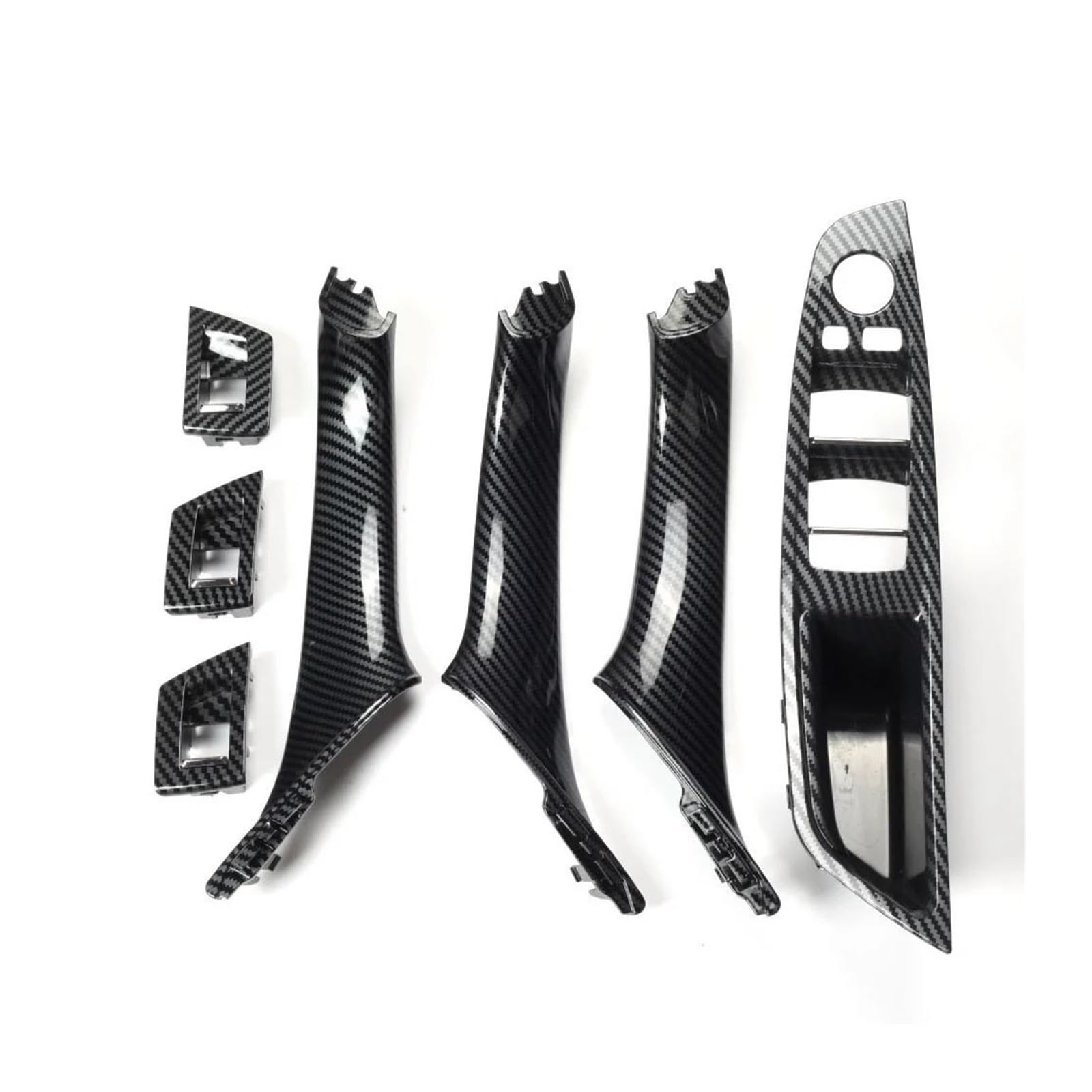 Türgriff Innen Carbon Fiber RHD LHD Auto Innenverkleidung Pull Trim Abdeckung Für 5 Series F10 F11 520d 525d 530d 535i 2009 2010 2011 2012 2013 Innentür Zuggriff(RHD-Carbon-7PCS) von AVDBXGHSK