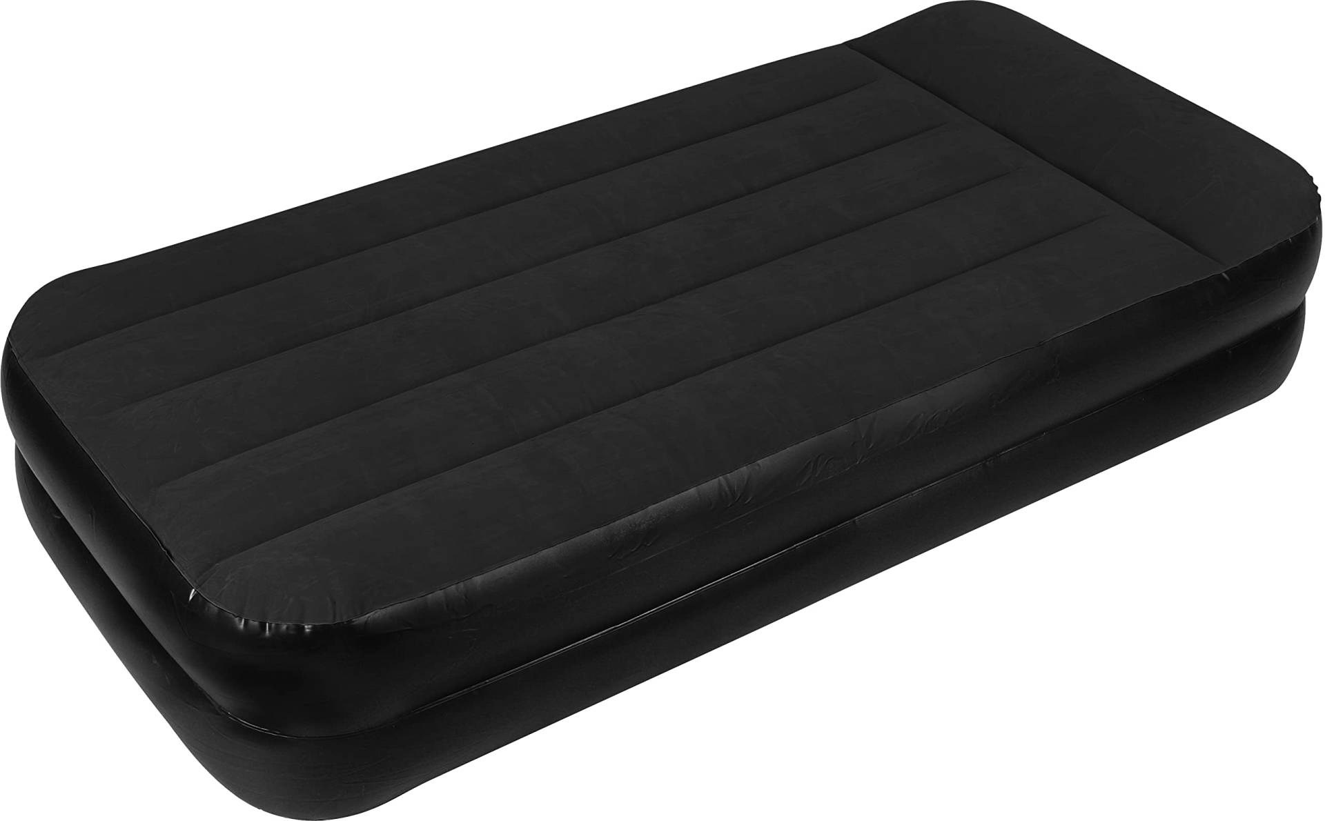 AVENLI Luftbett selbstaufblasend Luftmatratze/Gästebett Einzelbett für 1 Person 195 x 96 x 46 cm mit eingebauter/integrierter automatischer Pumpe schwarz antrazit von AVENLI