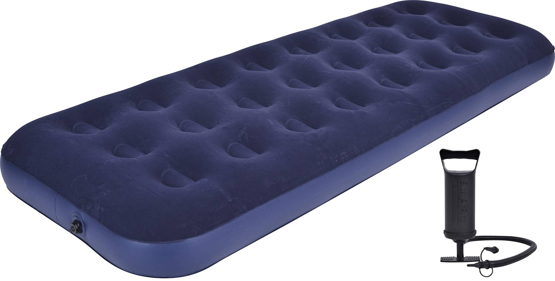 Avenli aufblasbares Luftbett Campingmatratze blau für 1 Person 191x73x22 cm Luftmatratze inklusive Handpumpe von AVENLI