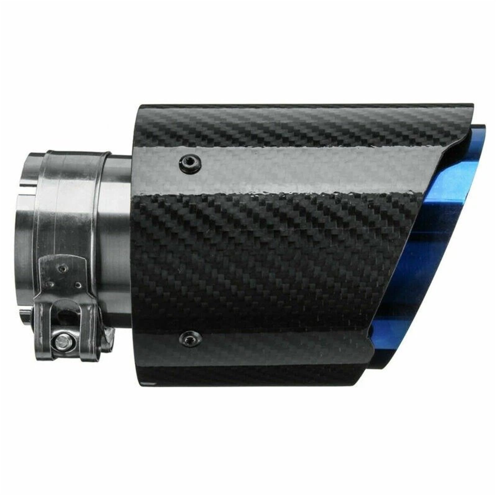 Auto Auspuffrohr Auto-Tuning, 61 Mm, Universal-Carbon-Faser, Auto-Auspuffanlagen, Endrohr, Schalldämpferrohr, Gerade, Glänzend Abgasschlauch(76-101mm) von AVFORA