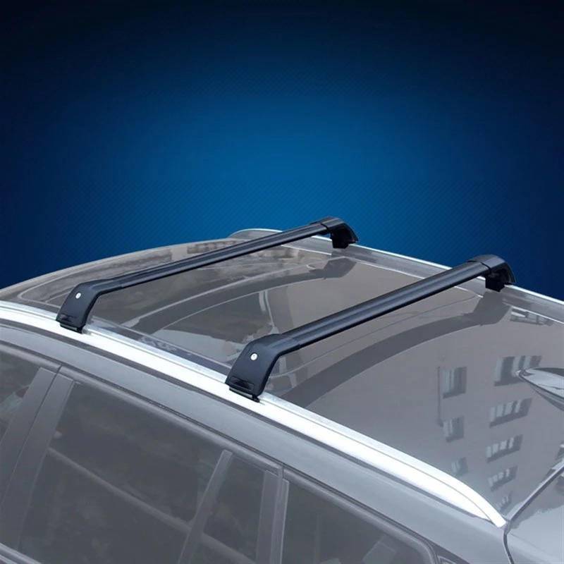 Auto-Gepäckträger 2Pcs Dach Bars Seite Bars Kreuz Schienen Dach Rack Gepäck Träger Für KIA Für NIRO Für NIRO EV 2016 2017 2018 2019 2020 Dachträger Dachreling(Schwarz) von AVFORA