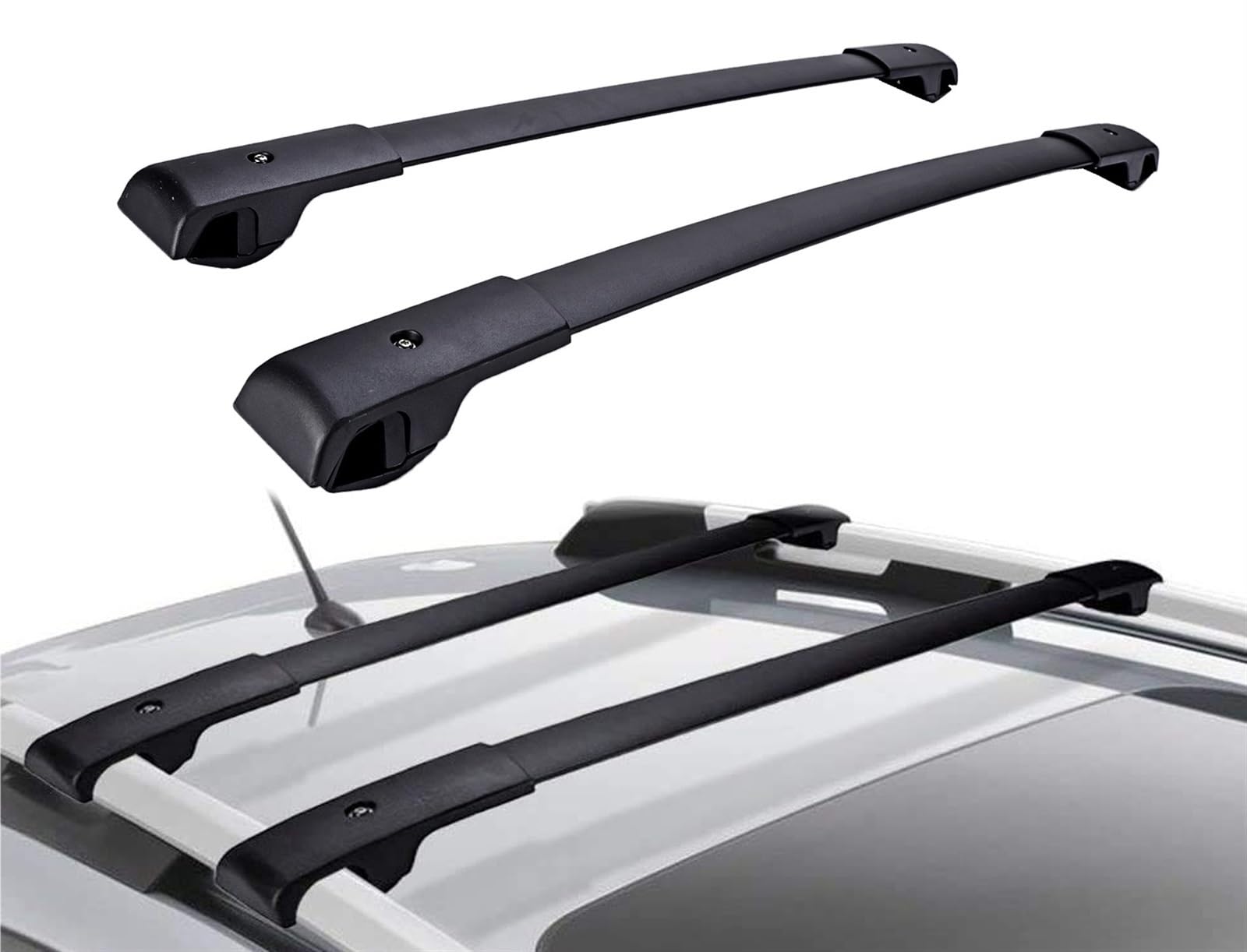 Auto-Gepäckträger Auto Dachträger Gepäckträger Kajaks Fahrrad Kanus Dach Kreuz Bars Rack Halter Für Subaru Für Forester 2014 2015 2016 2017 SUV Dachträger Dachreling von AVFORA