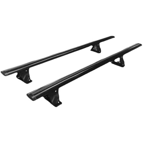 Auto-Gepäckträger Dachträger, Dekoratives Zubehör, Zubehör Für Dachträger, 130/140 cm Querstange, Aluminiumlegierung Dachträger Dachreling(140cm Black) von AVFORA