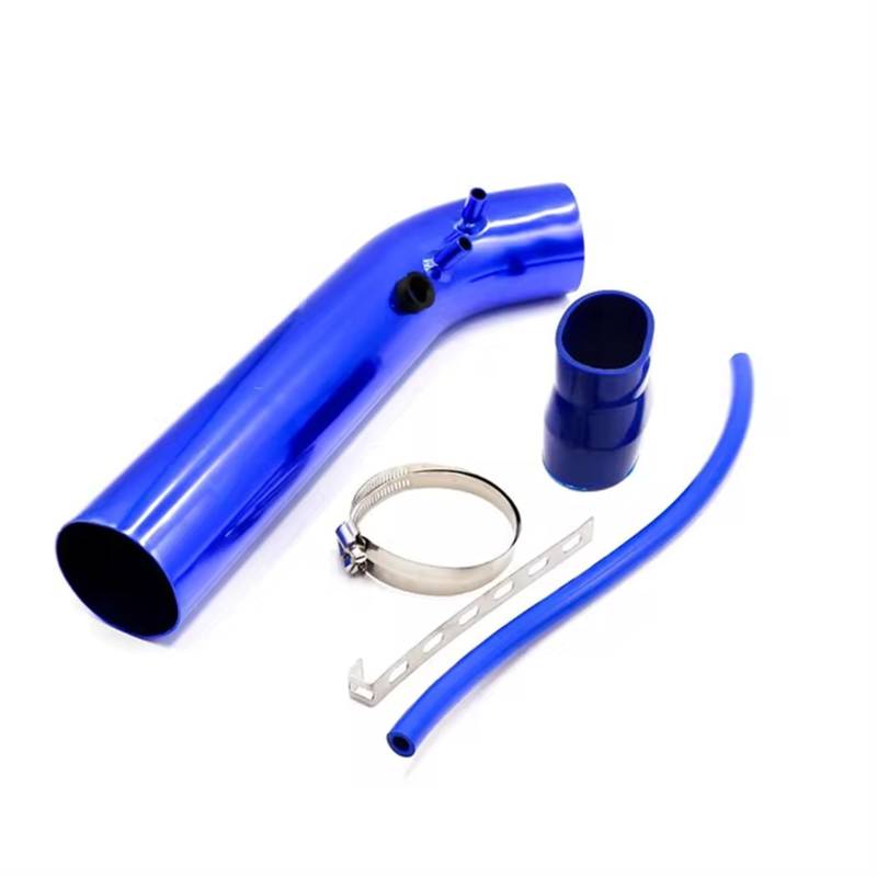 Auto Lufteinlässe Ansaugschlauch Aluminium Universal Auto Luftansaugrohr Kit 3'' Zoll 76mm Rohre Kaltluftansaugsystem Kanalrohr Kit Luftfilter Ansaugrohr(Blau) von AVFORA