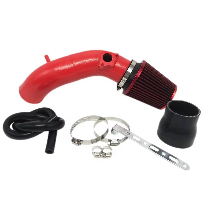 Auto Lufteinlässe Ansaugschlauch Cold Air Intake Kit Für Accord 8 2.4L Für SPIRIOR Für Odyssey 2.4L Aluminiumlegierung Rot Mit Großem Luftfilter Ansaugrohr(A) von AVFORA