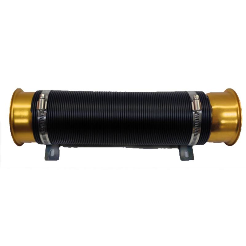 Auto Lufteinlässe Ansaugschlauch Einstellbare 33,5-109cm Luftansaugschlauch Flexibles Rohr Filter Kaltfutter Kanal Induktion Kit Ansaugrohr(Black Gold) von AVFORA