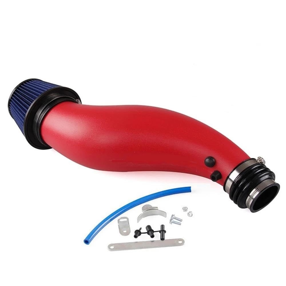 Auto Lufteinlassschlauch Kunststoff-Luftansaugrohr für Civic 92–00 EK EG mit Luftfilter-Ansaugrohr(Rot) von AVFORA