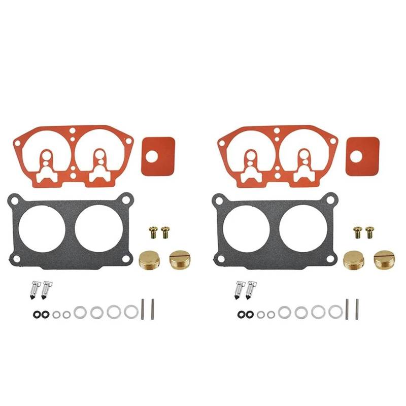 Benzin Vergaser 2 Stücke Carb Vergaser Rebuild Kit Für 115 130 HP 1986 1987 1988 1989 1990 1991 1992 1993 1994 1995 Außenborder V-4 ErsatzVergaser von AVFORA