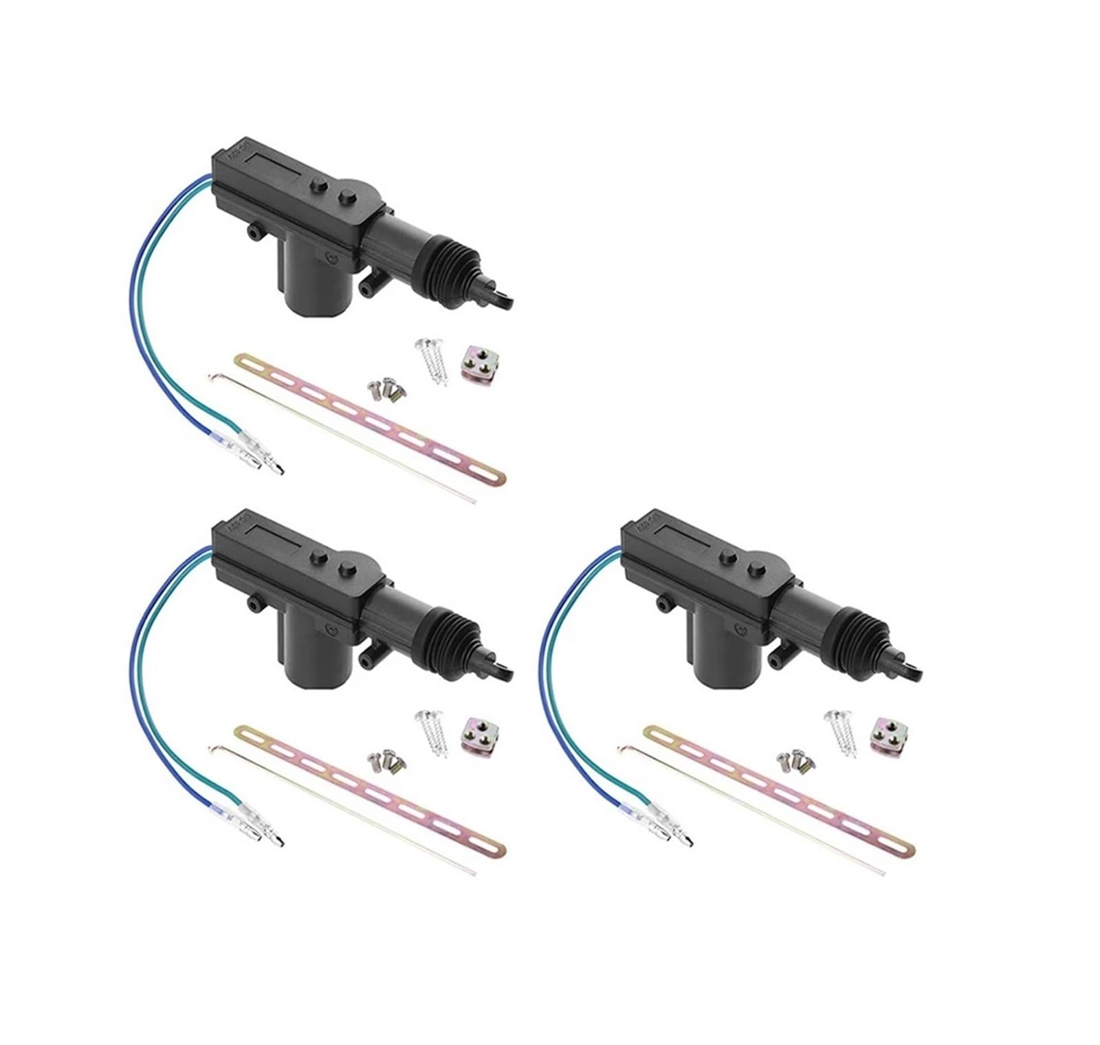 Elektrische Fensterheber 2-10set 12V Power Locking System Einzel Pistole Typ Kit Universal Auto Elektrische Fernbedienung Zentrale Türschloss Antrieb Auto Heavy-Duty Auto Fensterheber(2Wire 3set) von AVFORA