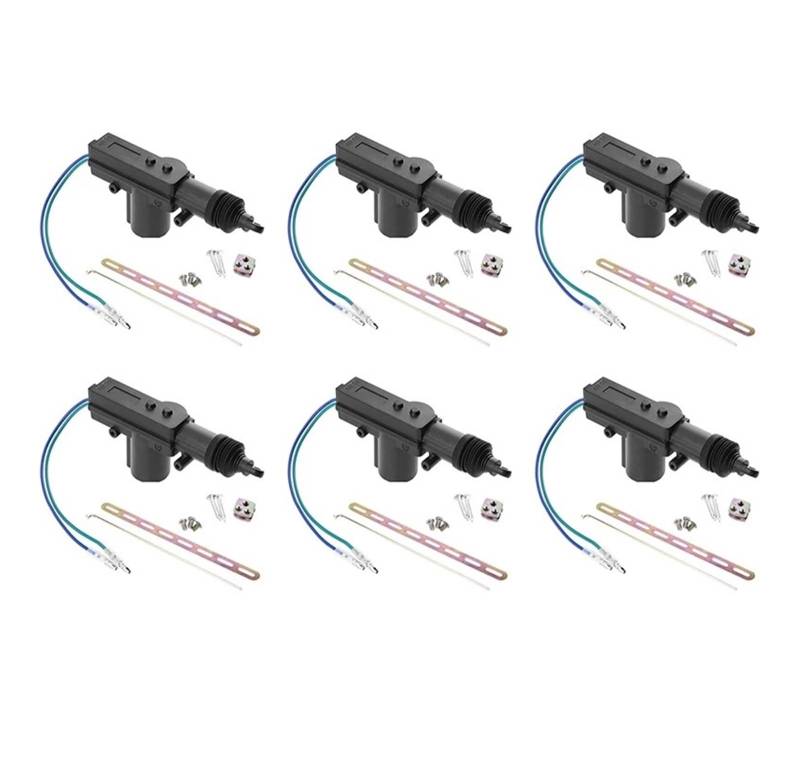 Elektrische Fensterheber 2-10set 12V Power Locking System Einzel Pistole Typ Kit Universal Auto Elektrische Fernbedienung Zentrale Türschloss Antrieb Auto Heavy-Duty Auto Fensterheber(2Wire 6set) von AVFORA