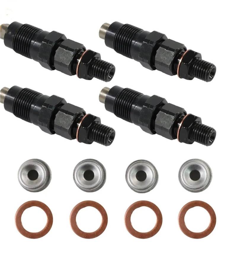 Für Nissan Für Navara TD27 D21 2.7L Ventil 140BAR 4PCS TD27 Diesel-Kraftstoffinjektoren Düse Mit Ringkit 20mm 16600-43G23 1660043G23 Benzininjektor Injektor von AVFORA