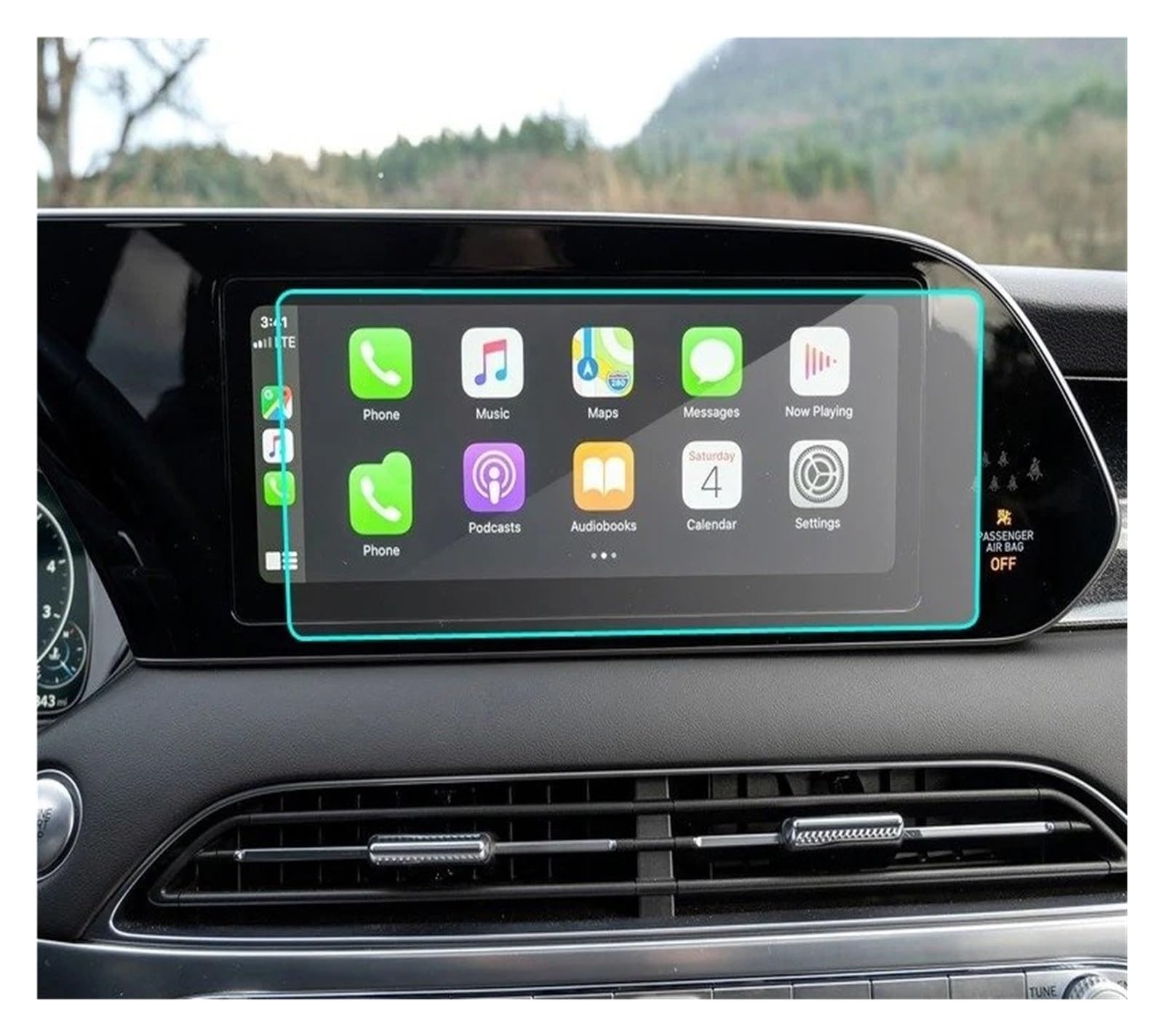 GPS Schutzfolie 10,25 Zoll Auto GPS Navigation Screen Protector Gehärtetem Glas Bildschirm Stahl Schutz Film Für Hyundai Für Palisade 2020 2021 2022 Navigation Schutzfolie von AVFORA
