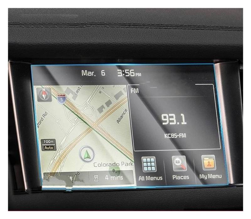 GPS Schutzfolie Auto GPS Navigation Film LCD Bildschirm Gehärtetes Glas Display Schutz 8 Zoll Für Kia Für K7 Für Cadenza 2016-2020 Innen Zubehör Navigation Schutzfolie von AVFORA