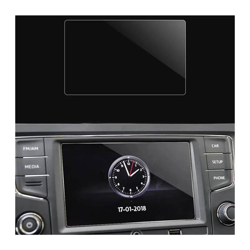 GPS Schutzfolie Auto GPS Navigation Gehärtetem Glas Screen Protector Stahl Portective Film Für VW Für Tiguan Mk2 2016 2017 2018 Zubehör Navigation Schutzfolie(6.5 inch) von AVFORA