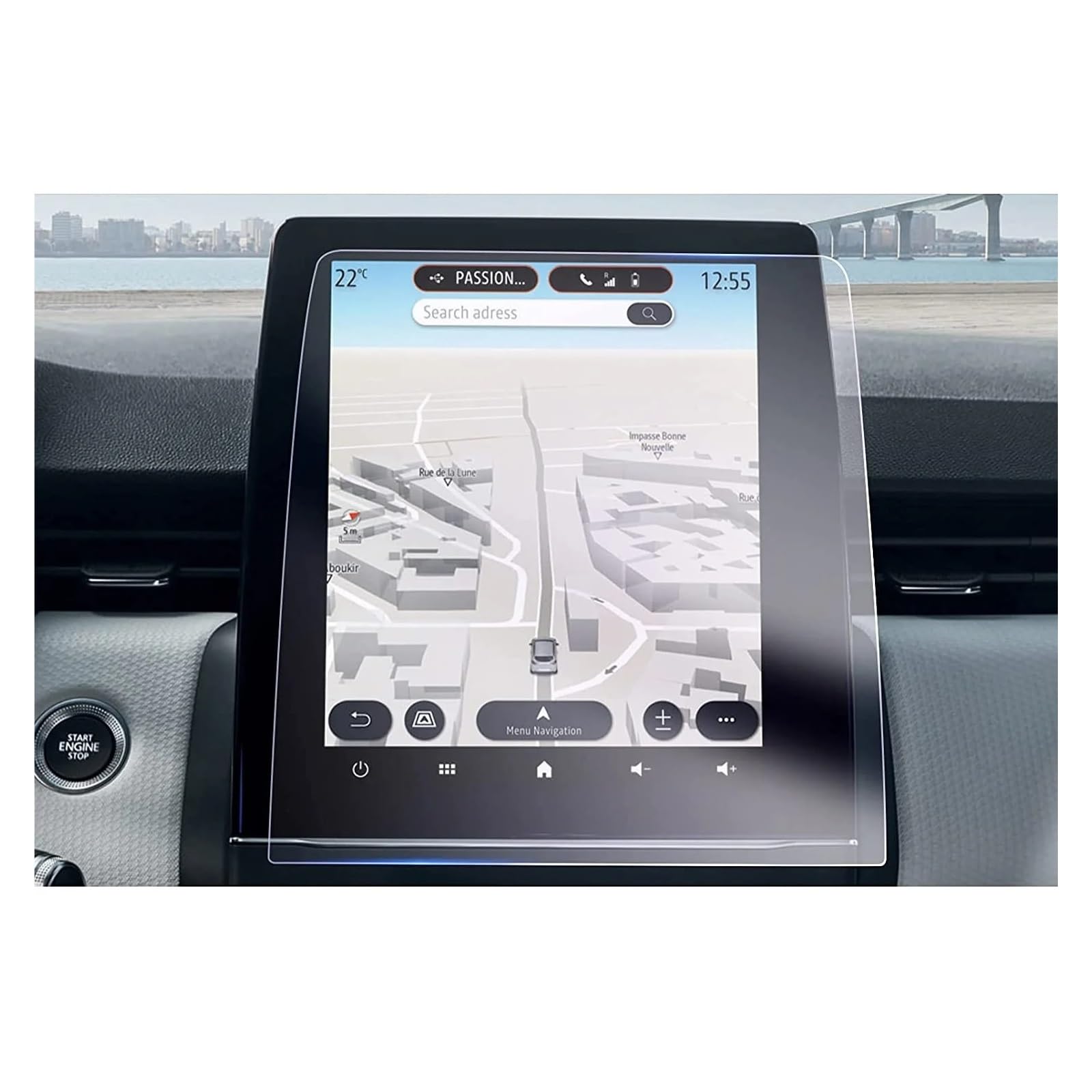 GPS Schutzfolie Auto Navigation Nano Screen Protector Für Zoe/Für Clio 5/ Für Captur 2/ Für Arkana Für Einfach Für Link 7'' 2024 Auto Zubehör Navigation Schutzfolie(9.3-Inch) von AVFORA