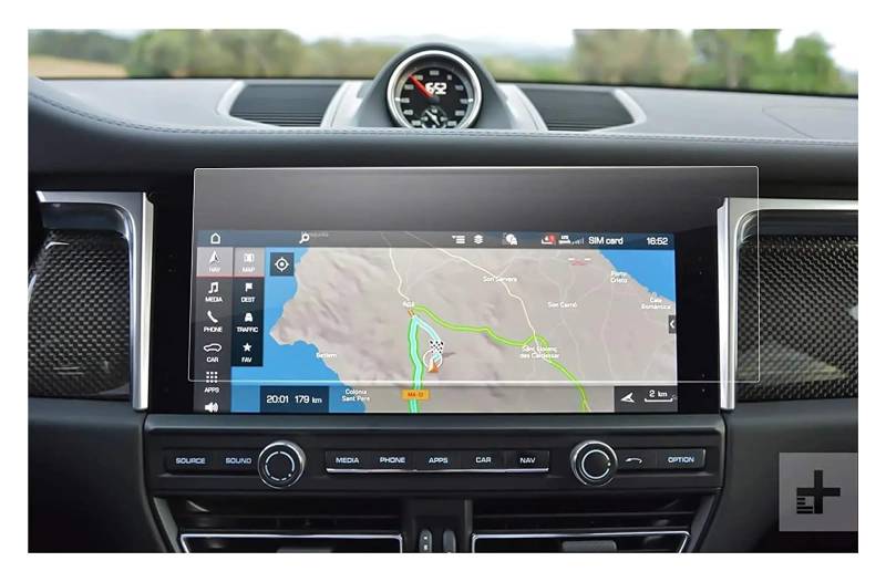 GPS Schutzfolie Auto-Navigations-Displayschutzfolie Für Porsceh Für Macna 2019–2022, 10,9 Zoll Gehärtetes Glas Auto-Infotainment-Stereo-Display Schützend Navigation Schutzfolie von AVFORA