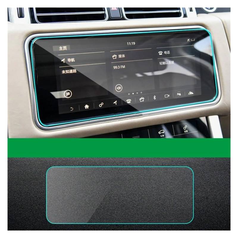 GPS Schutzfolie Auto Zentrale Klimaanlage Navigation Bildschirm TPU Schutz Film Für Land Für Rover Für Range Für Rover Für Sport L494 Für Vogue L405 Velar 17-20 Navigation Schutzfolie(7) von AVFORA