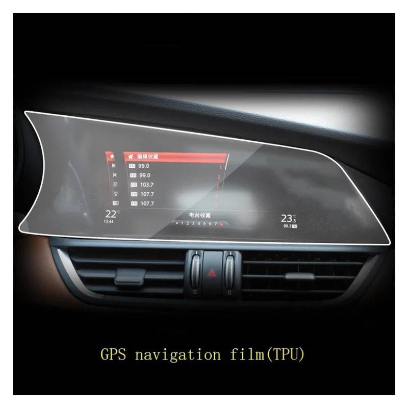 GPS Schutzfolie Für Alfa Für Romeo Für Giulia 2015-2023 Auto GPS Navigation Schutzfolie LCD Bildschirm TPU Abdeckung Anti-Scratch Protector Membran 8,8 Zoll Navigation Schutzfolie(1PC) von AVFORA