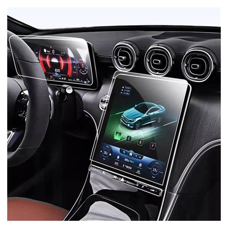 GPS Schutzfolie Für Benz Für C-Klasse W206 2022 Auto Navigation Display Gehärtetem Glas Screen Protector Auto Innen Zubehör Navigation Schutzfolie von AVFORA