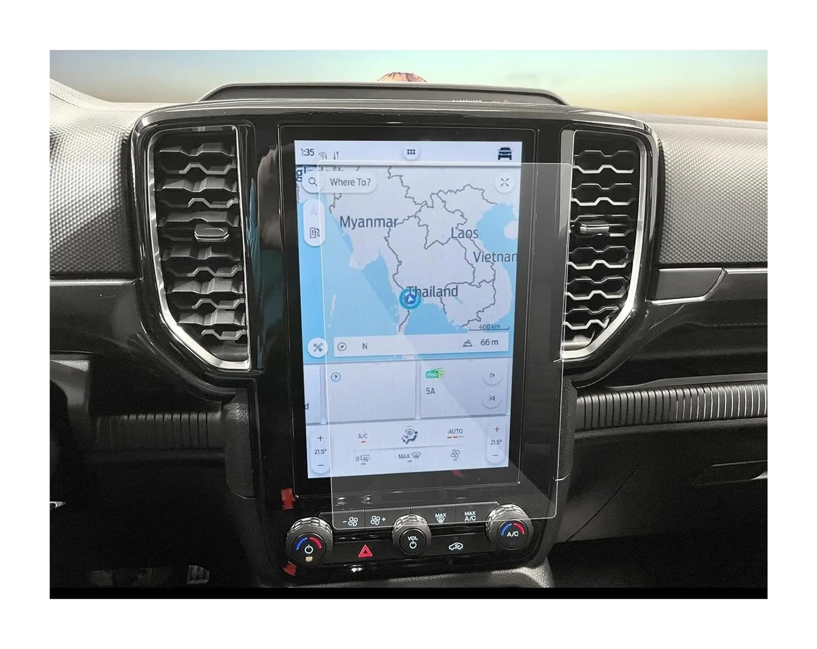 GPS Schutzfolie Für Ford Für Ranger 2024 10,1 Zoll Auto LCD Touch Screen Navigation GPS Schutz Zubehör Gehärtetem Glas Film Navigation Schutzfolie von AVFORA