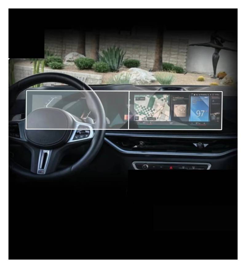 GPS Schutzfolie Für I3 I4 I5 I7 IX Für X5 Für X6 Für X7 XM Für IDrive 8 Radio GPS Navigation Gehärtetes Glas Und Armaturenbrett-Displayschutzfolie (2 Stück) Navigation Schutzfolie von AVFORA